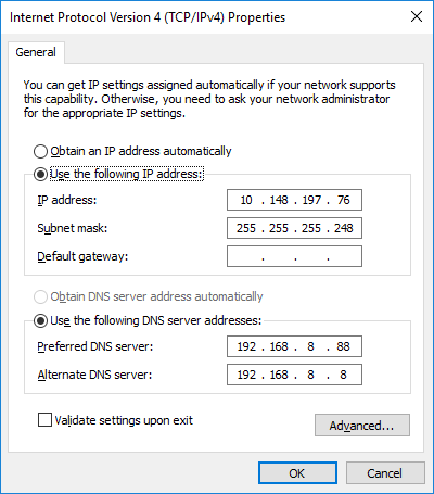 Из динамического IP сделать статический, как?